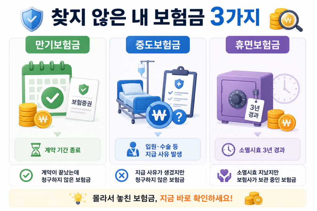 만기 보험금 3종류