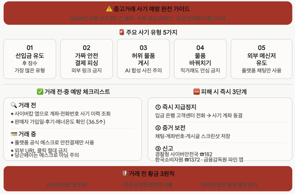 중고거래 사기 유형 5가지와 예방법 체크리스트 2026